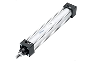VIILOCK Pneumatic Air Cylinder 32mm Bore 200mm Stroke, Aluminium Standard Cylinder Single Piston Rod Double Action SC 32 X 200