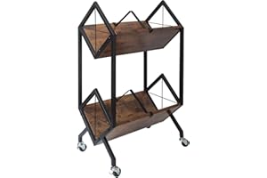 SwaaVee Vinyl Record Storage Holder, Record Holder 80-100 LP with Dividers, Retro Style Quick Assembly Vinyl Record Display f