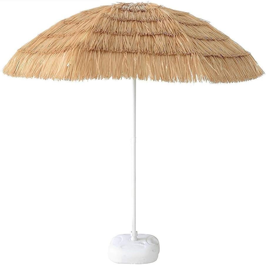 FCXBQ Sombrilla de Paja Hawaiana al Aire Libre Sombrilla de Playa Patio