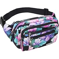 Oxpecker Waist Pack Bag with Rain Cover, Waterproof Fanny Pack for Men&Women, Workout Traveling Casual Running Hiking…