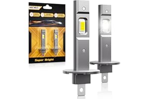 MIFMIA H1 LED Bulb, 800% Brighter 1:1 Mini Size, No Adapter Required Non-Polarity 6500K Cool White, Plug and Play IP68 Waterproof, Pack of 2, Interior Lights Dome Map Door License Plate Lights