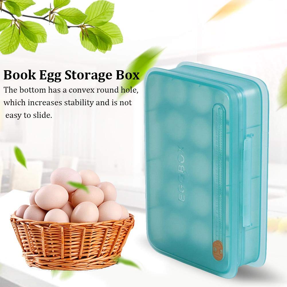 waspde Caja de Huevos Vertical con Tapa, Estante para Huevos ...