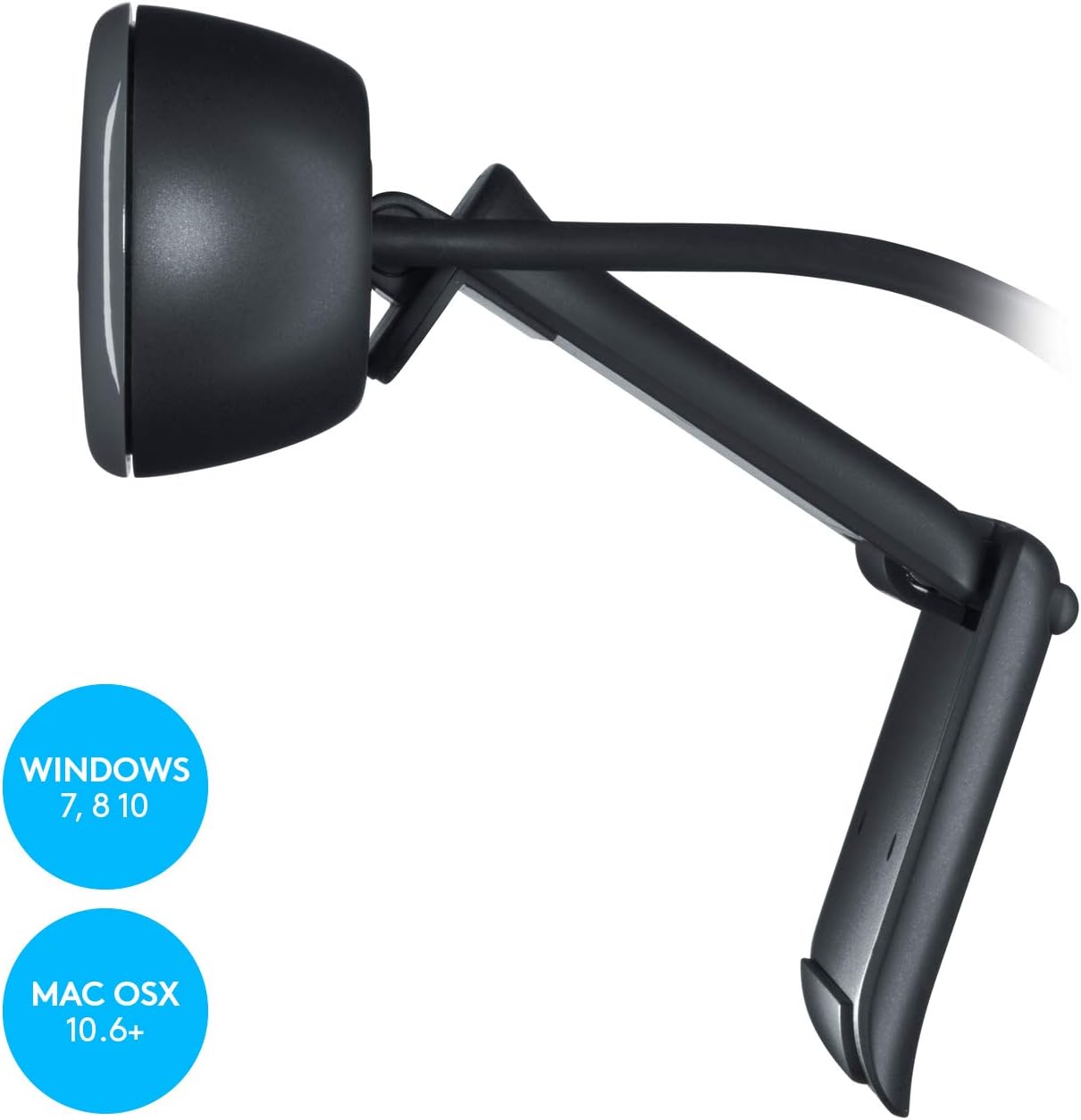 Logitech C270 3MP 1280 x 720pixels USB 2.0 Black Webcam: Camera & Photo
