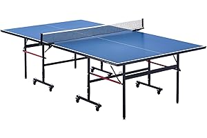 VEVOR Ping Pong Table, Professional Table Tennis Game, Indoor MDF Portable Table Tennis Table, Foldable Ping Pong Table with 