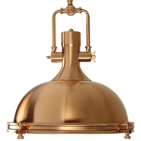 Thomas Mark Large Industrial Nautical Pendant Light 17 7 Wide
