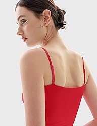 PUMIEY Womens Tank Tops Square Neck Sleeveless