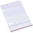 Minigrip Red Line MGRL4PH02503 Polyethylene (LDPE/LLDPE Blend) Clear Reclosable Bag, Hang Hole, 3" Length, 2.5" Width (Pack of 1000)