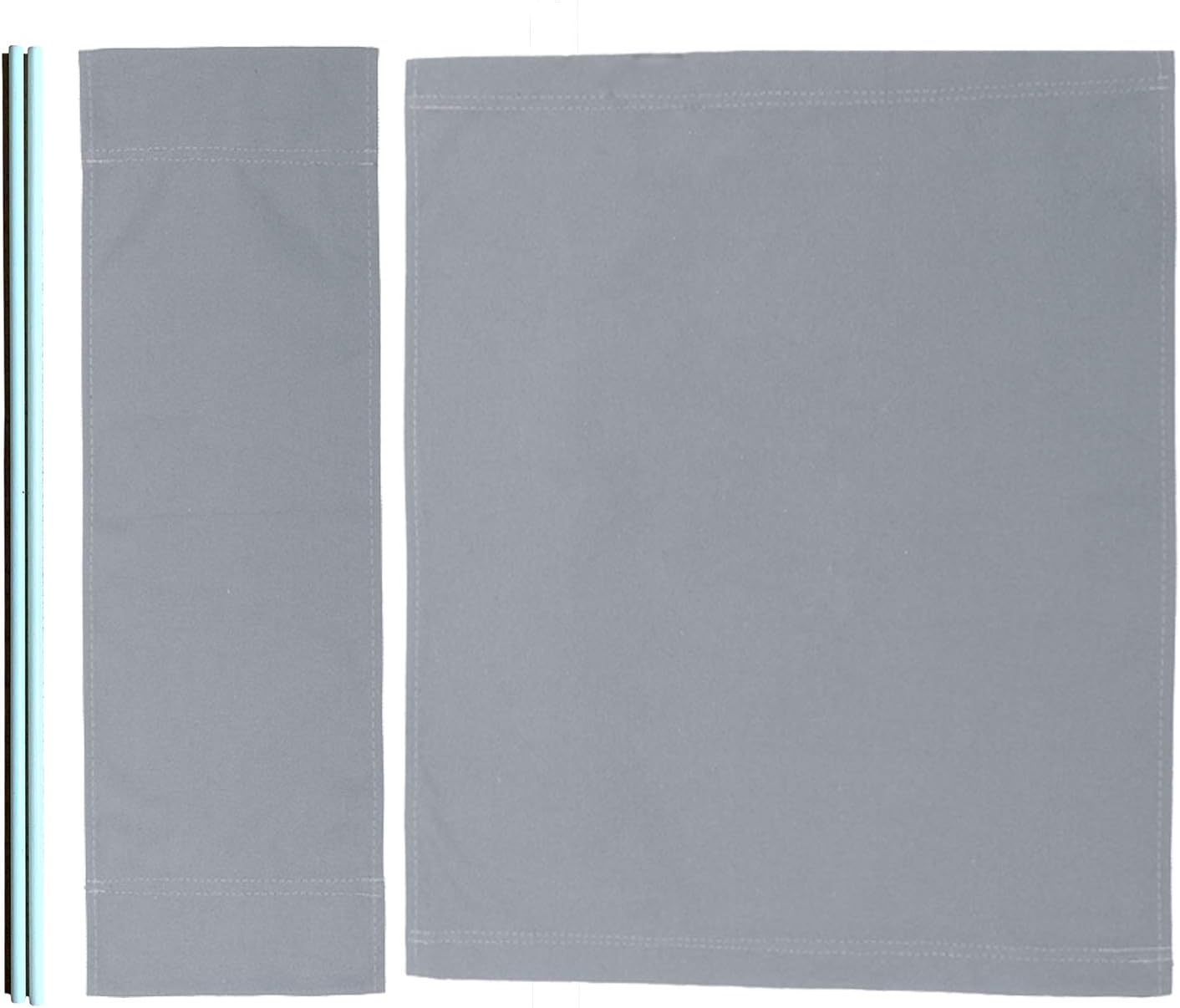 TBACW 1 Set (3pcs) Director Chair Canvas Replacement Cover Canvas Covers (with Fiberglass Director Chair Stick) for Directors Chairs Director Chair Replacement Canvas (Gray): Kitchen & Dining