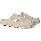 iiimmu Women's Suede Mule Loafers Backless Slip On Flats Casual Round Toe Comfort Slides