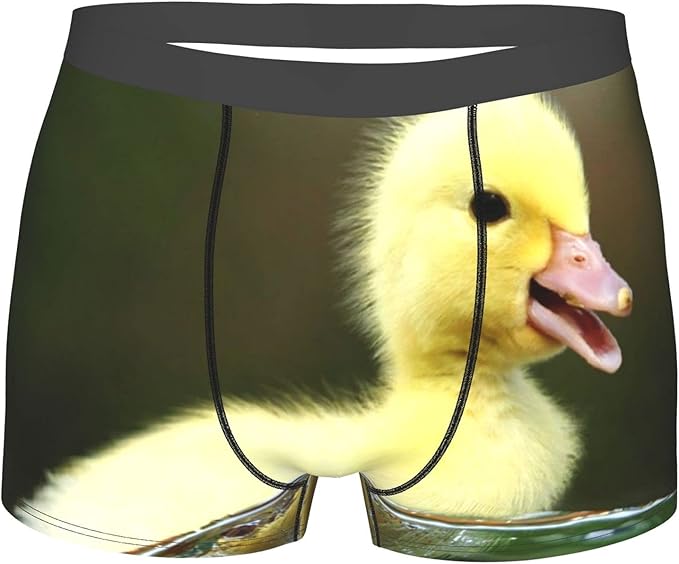 6746 Men's Underwear, Yellow Duckling,Boxer Briefs Breathable Comfort