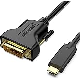 BENFEI USB C to DVI Cable, 1.8 Meter Type-C(Thunderbolt 3) to DVI Cable Compatible for MacBook Pro 2019/2018/2017, Samsung Ga