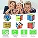 RRecomfit 6-Pack Popular Speed Cube Puzzle – Including 2x2x2 3x3x3 4x4x4 5x5x5 Speedcubing White Puzzle, Megaminx Puzzle Cube Gold Black Mirror Cube