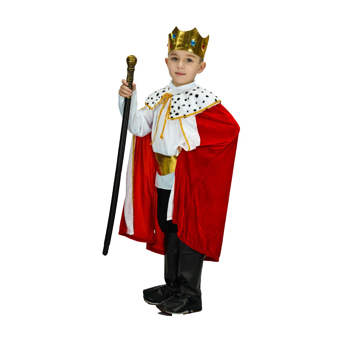 SEA HARE Child King Robe and Crown Set Costume (4-6 years)