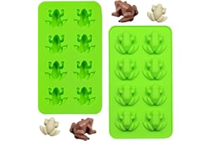 LIAJIA Frog Silicone Molds Candy Chocolate Mold Frog Baking Molds Soap Ice Cube Candies Fondant Chocolate Silicone Shapes Mol
