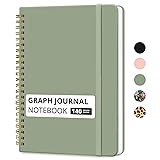 Taja Graph Spiral Journal Notebook for Women