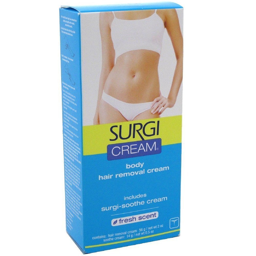 SURGICREAM Body Hair Removal Cream, Fresh Scent 2 oz