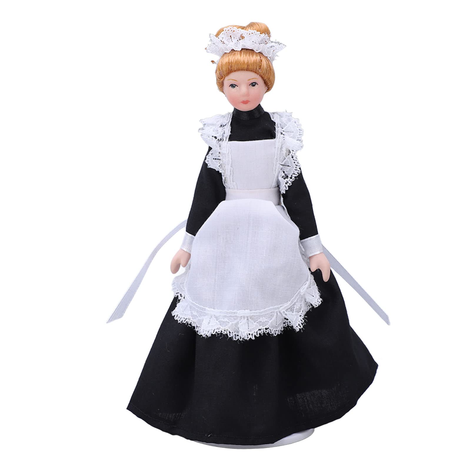 Dollhouse Miniature, Handcrafted Detailed Mini Ceramic Doll 1:12 Scale for Children Collectors Home Decor Gift