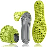Shoe Insoles for Men Women, Memory Foam Insoles, Best Replacement Shoe Inserts, Providing Great Shock Absorption and Cushioning for Feet Relief, Prevent Foot Odor (Men 6-6.5 / Women 7-7.5)