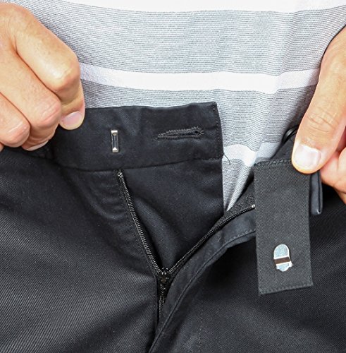 Home-X Easy Fit Hooks & Buttons for Slacks, Waistband Extenders to Give You a More Relaxed Feel, 5 Color Set (1/2