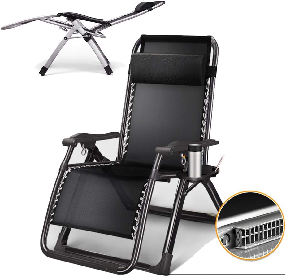 TopJiä Lounge Chair Zero Gravity Chair Take Pillow,aluminum Zero 