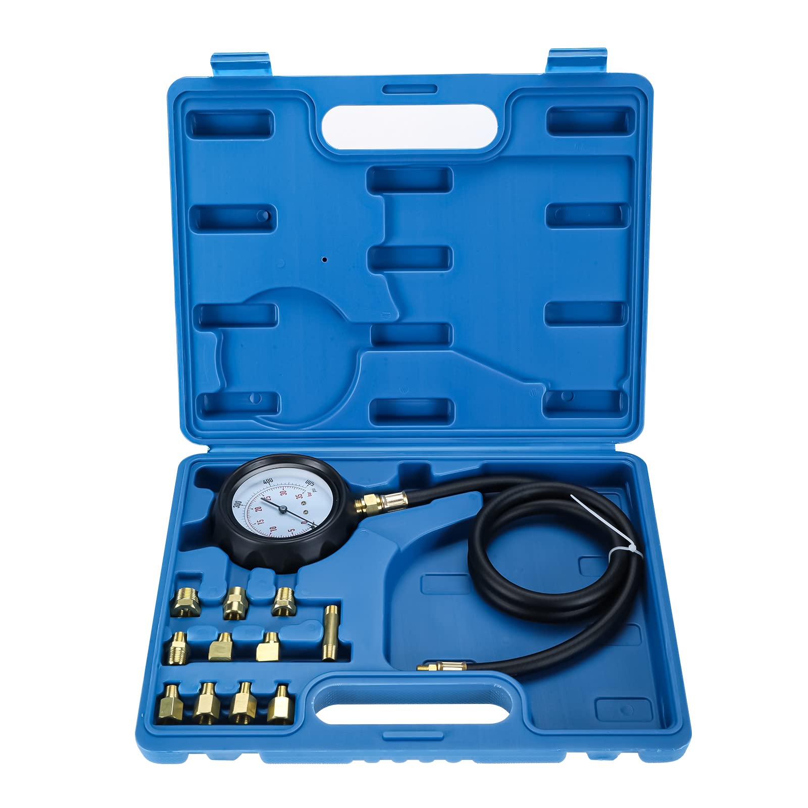 FreeTec Auto Transmission Oil Pressure Guage, 500PSI 35Bar Gearbox Oil Pressure Tester Kit, Engine Oil Transmission Fluid Diagnostic Tool Set with Adapters for Car Truck Motorcycle