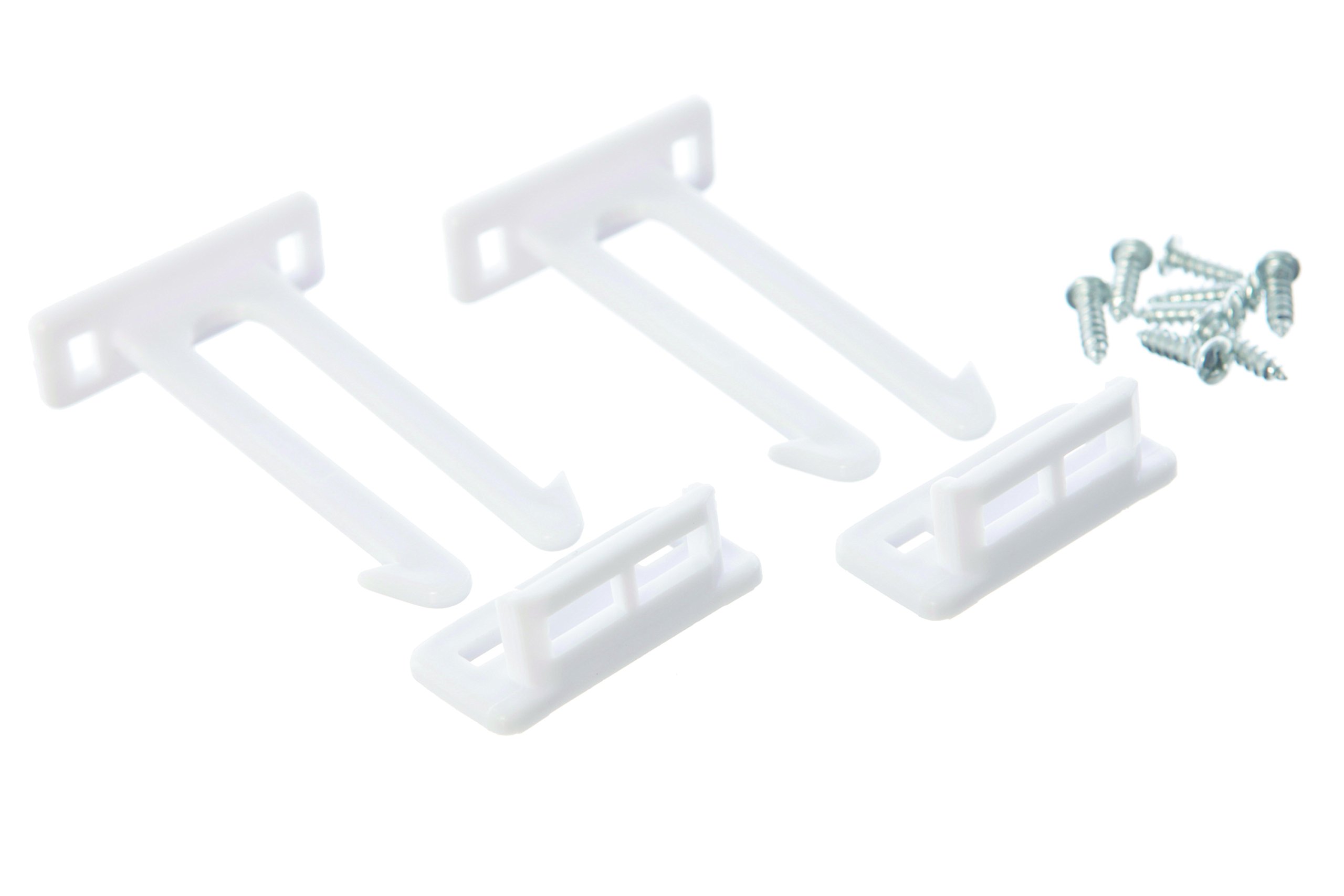 Dreambaby Twin Pin Latches (Pack of 2, White)
