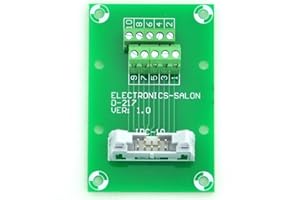 ELECTRONICS-SALON Flat Ribbon Cable 0.1" FRC Connector Breakout Board Module (IDC10 2x5Pin)