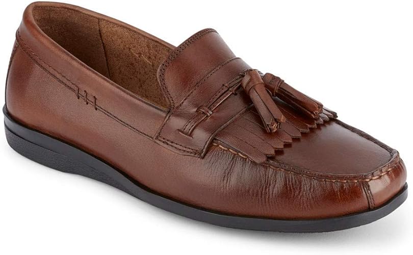 brown slip on loafers