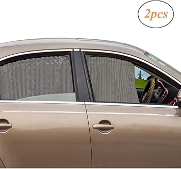 Amazon Com Xcbyt Car Side Window Sun Shade Grey 2 Pcs