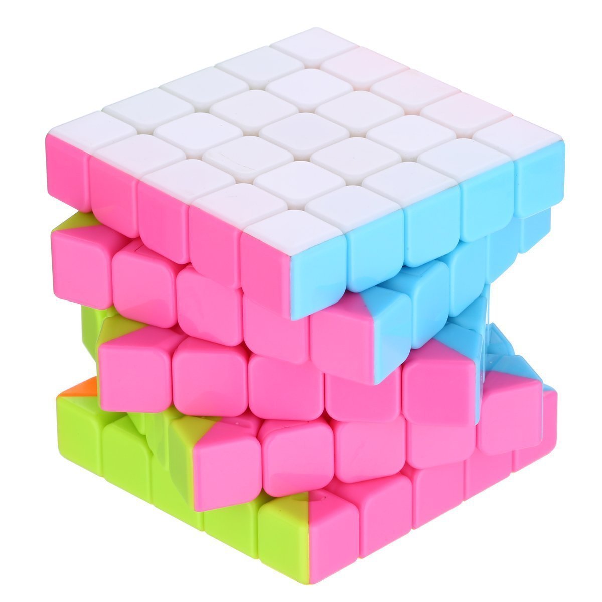 5x5 Magic Cube Puzzle Toy Stickerless Colorful Speed Cubes Pressure Relief and Educational Toys