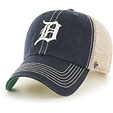 '47 Detroit Tigers Trawler Clean Up Snapback Trucker Hat Baseball Cap - Navy, One Size