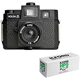 Holga 120GCFN Medium Format Film Camera with Ilford HP5 Plus Black and White Negative Film (120 Roll Film) Bundle