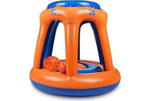 Kyerivs Swimming Pool Toys Pool Basketball Hoop for Kids Floating Basketball Hoops Poolside with Ball Floating Games for Adults & Family Summer Party Pool Accessories