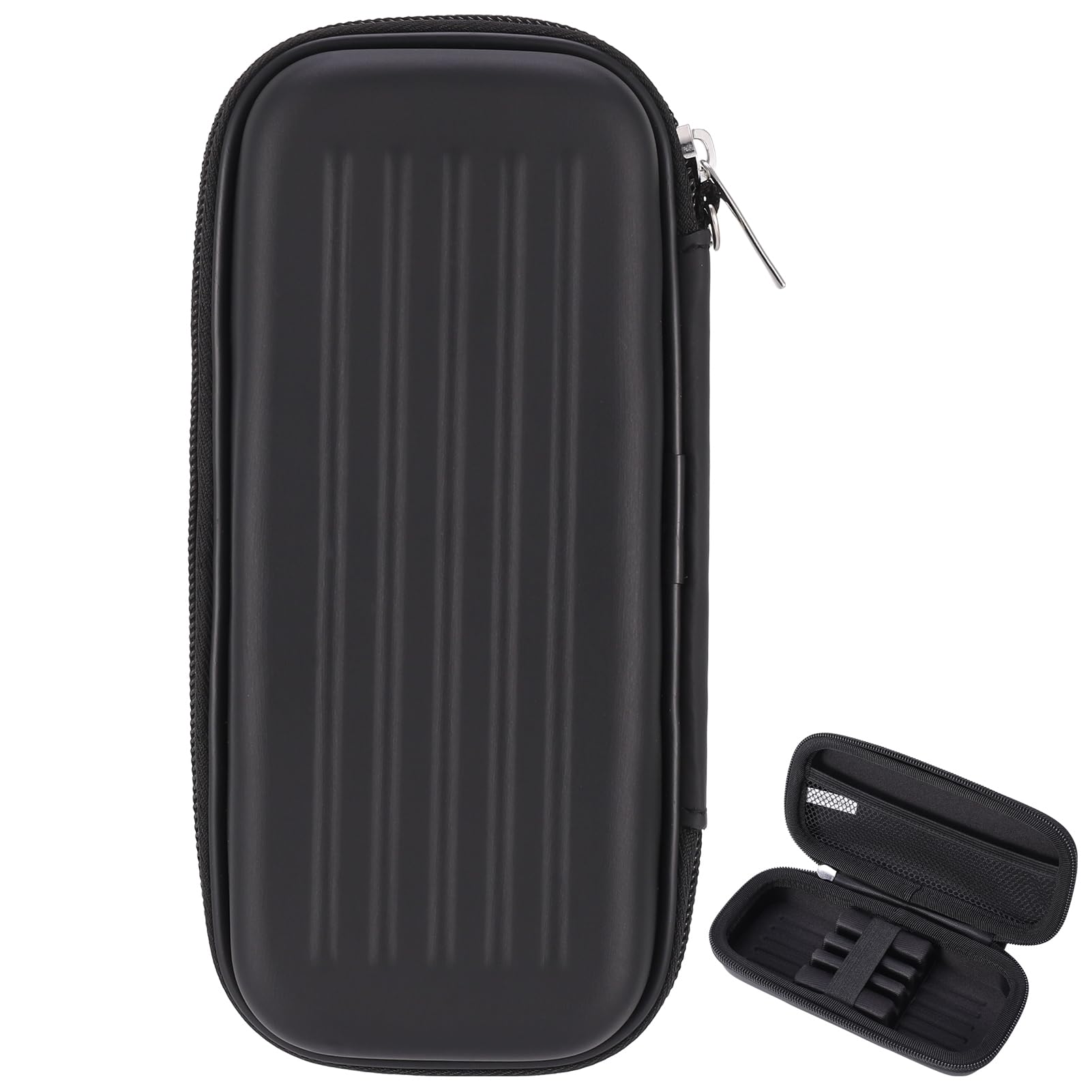 Invalidism Dart Case - Carrying Case for Steel or Soft Tip Darts, Holds 3 Darts and Extra Accessories, Built-in Storage Tubes and Pockets for Flights, Tips, Shafts