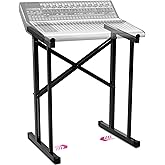 Liquid Stands Portable Audio Mixer Stand - Angled Foldable &amp; Adjustable Studio Music Mixer Synth, MPC Stand For Drum Machines, DJ Turntables, Audio Rack Music Equipment &amp; More