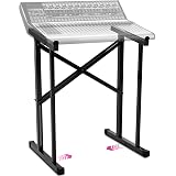 Liquid Stands Portable Audio Mixer Stand - Angled Foldable & Adjustable Studio Music Mixer Synth, MPC Stand For Drum Machines, DJ Turntables, Audio Rack Music Equipment & More