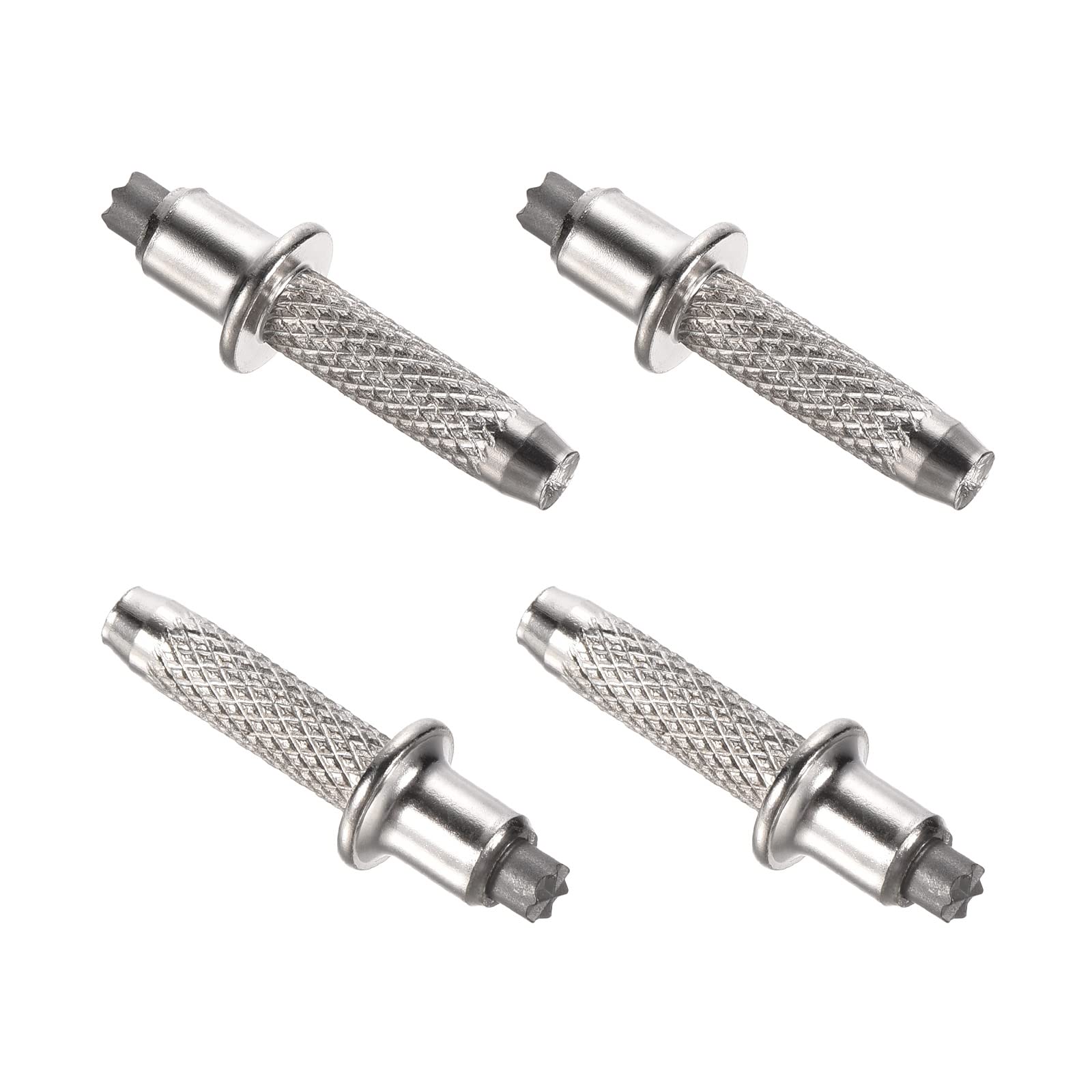 PATIKIL 10mm Trekking Pole Tip Accessories, 4Pcs Aluminum Alloy Walking Stick Rod Protectors Replacement for Hiking Walking Climbing