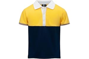 Dekomere Boy Polo Short Sleeve Shirt Moisture Wicking Performance School Uniforms