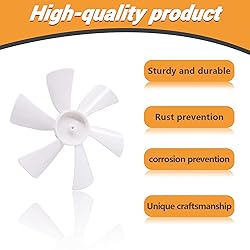mankk 6" RV Vent Fan Blades D-Bore Fits For