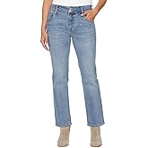 HUDSON Women's Mid-Rise Slim Straight Leg Jeans (ICY Blue, 16/36)