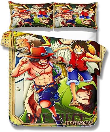 CHUNHUA Naruto Stylish and comfortable Bedding Duvet Set Duvet Cover Plus 2 Pillow Cases Luxurious Soft Quality Anti-Wrinkle Fading and Anti-Fouling