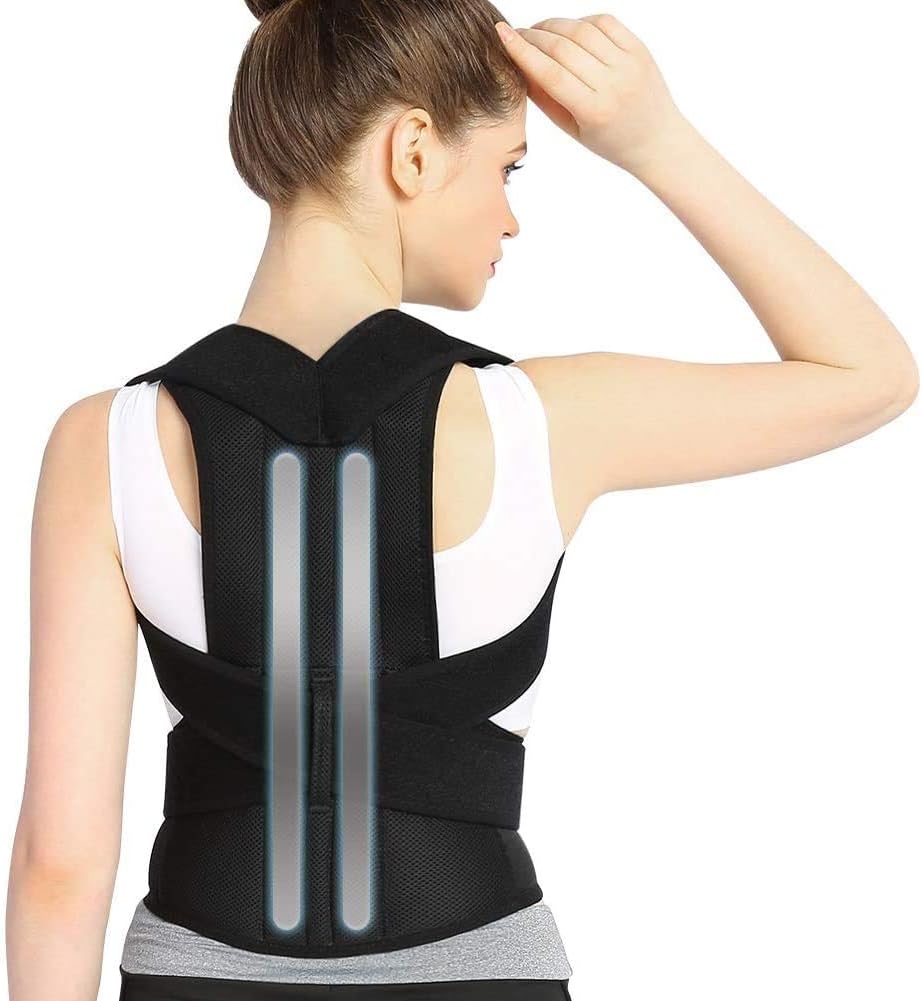 DOACT Back Brace Posture, Posture Corrector For Men Women, Back Support Pain Relief For Upper And Lower Back, Forward Head Posture Fix, Shoulder Brace Posture, Like Back Support For Office Chair XXL