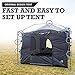 The Original-Authentic Standing Room 12X12 Family Cabin Tent 8.5 ' of Head Room 4 Big Screen Doors Fast Easy Set Up,Full TUB Style Floor Canopy Frame NOT Included