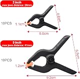 Juibao 20-Piece Nylon Spring Clamps Set 2in 3in Heavy Duty Grip Clips view 4