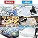 HiSung Car Windshield Snow Cover, Car Sunshades for Windshield with Magnetic Edges Snow, Ice Defense No Scratches,Cotton Thicker Windshield Winter Cover Fits for Most Cars