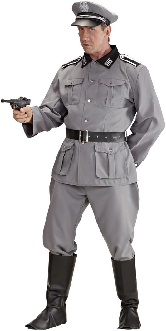 Amakando WW2 soldiery disguise German soldier costume S (size 38) uniform General carnival Army clothes gents Historic military officer outfit World War Two clothing