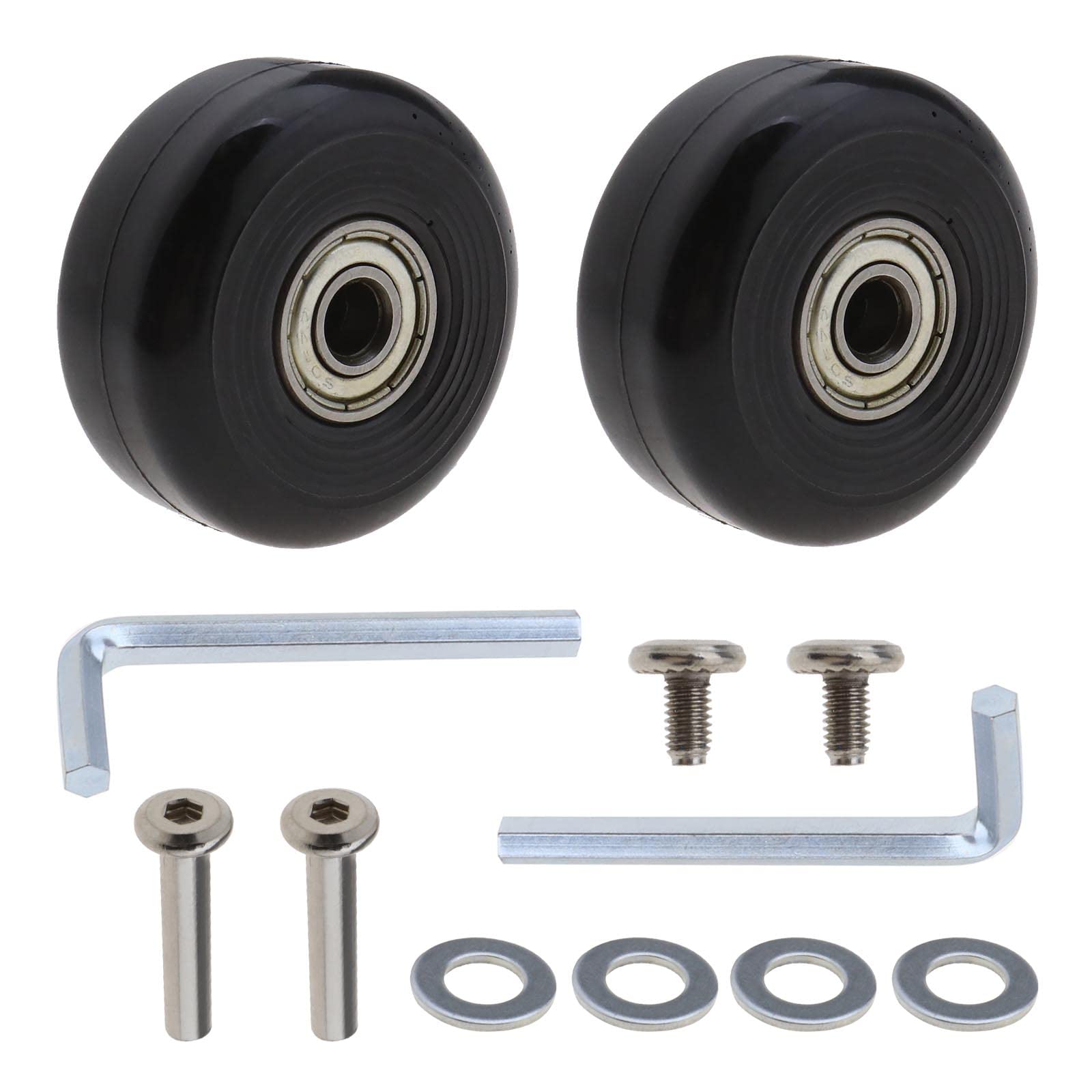 Set of 2 Replacement Wheels for Suitcase 40mm