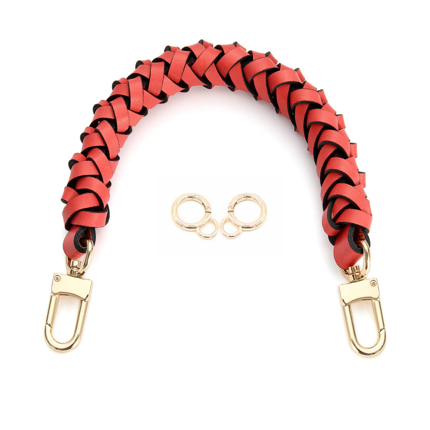 Senral Handbag Short Strap Replacement Top Braided Genuine Leather Handle Strap for Neonoe Bag Artsy,Beaubourg Hobo Noe Top Handle Strap Purse Making