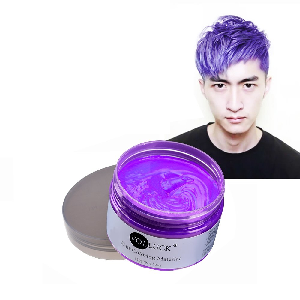 Amazon.com : VOLLUCK Silver Grey Hair Wax Pomades 4.23 oz 