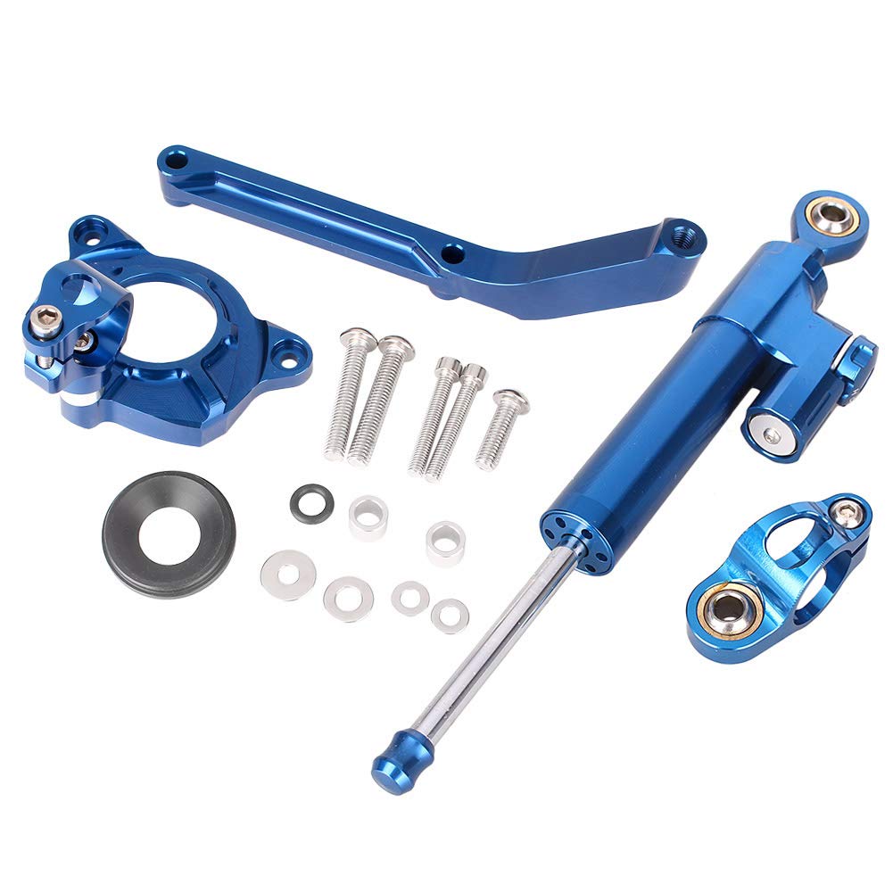 Newsmarts Aluminum Steering Damper Steering Damper Stabilizer with Bracket Fits KAWASAKI Z1000 2014